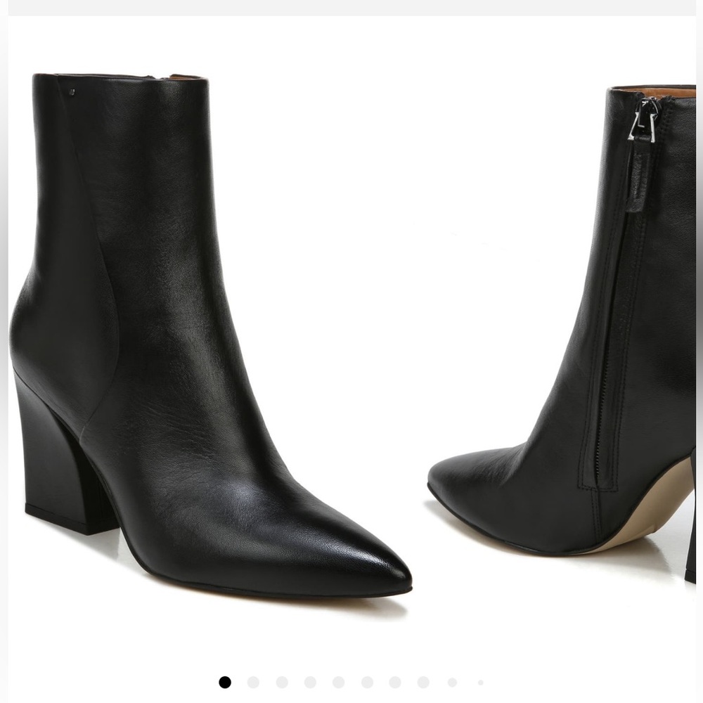 Franco Sarto Black Vesi Leather Bootie
